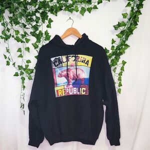 Bowery. Supply Co. California Republic Black Hoodie. Size XL. EUC